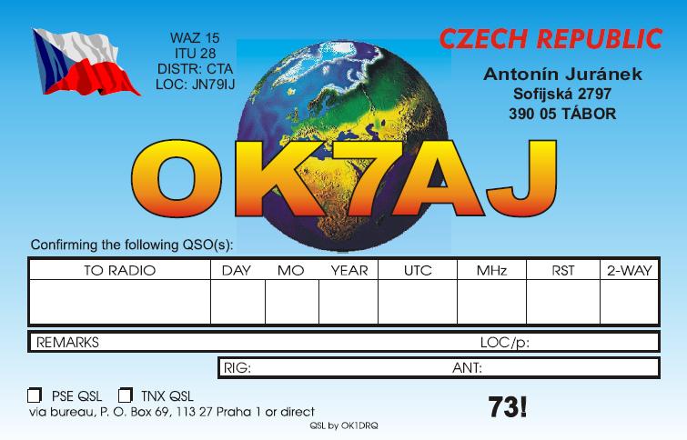 newQSL OK7AJ