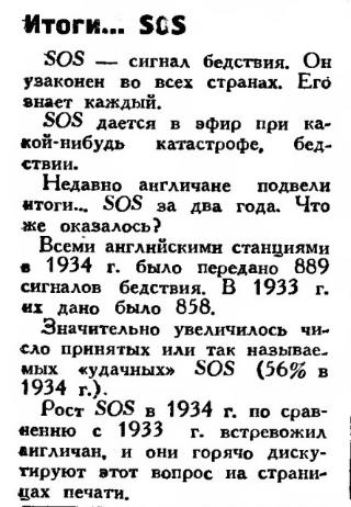 Выдержка из журнала «Радиофоронт» (#7/1935, с.64).: